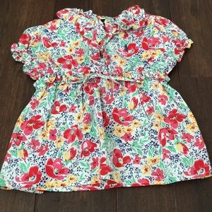 Ralph Lauren Floral Short Sleeve Top Size 4T